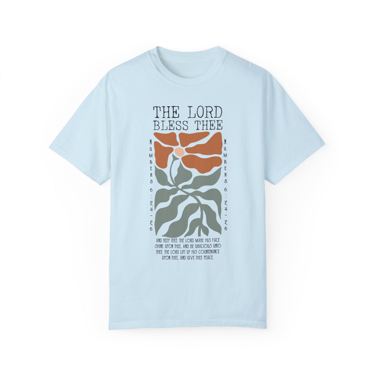 The Lord Bless Thee Unisex Garment-Dyed T-shirt