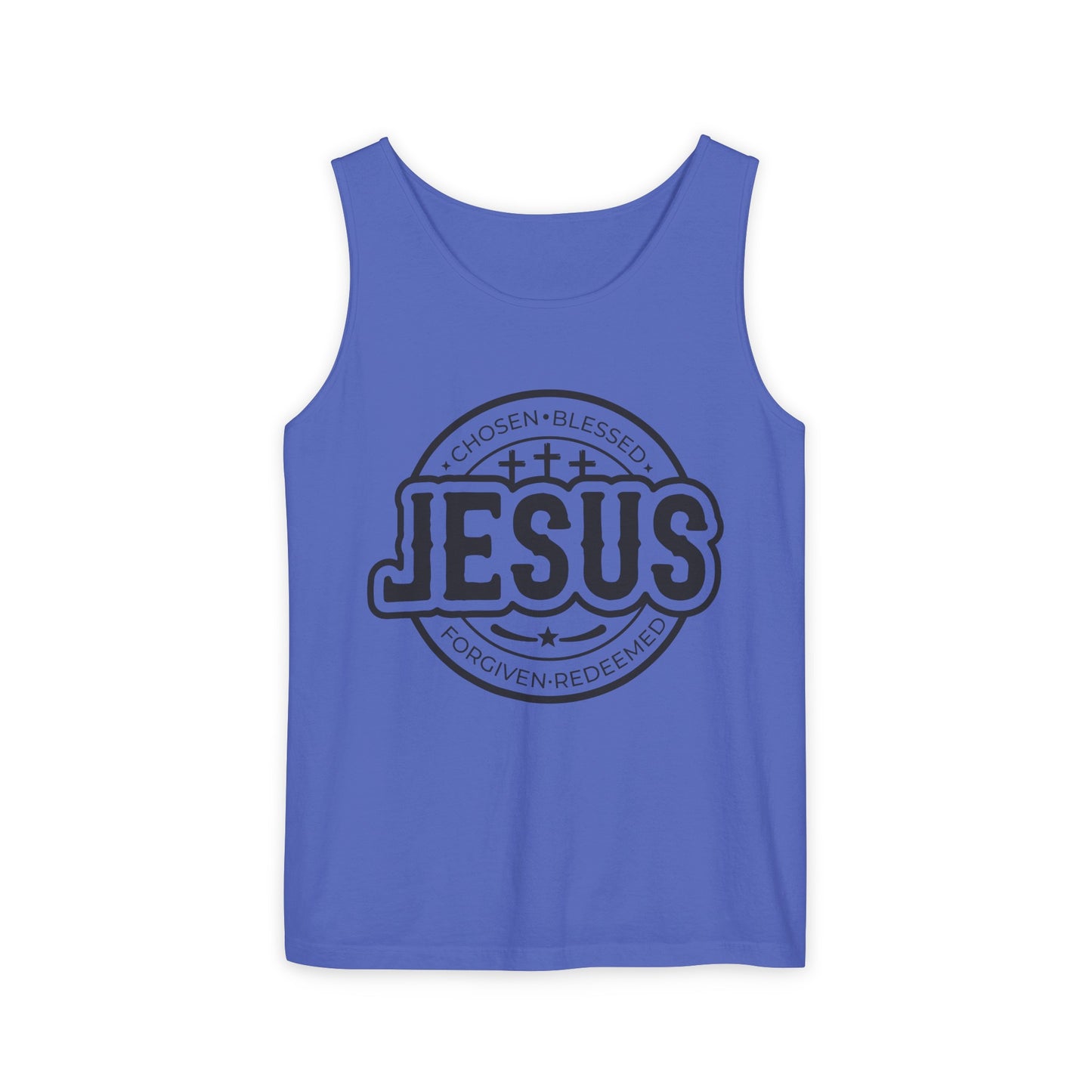 Jesus Unisex Garment-Dyed Tank Top