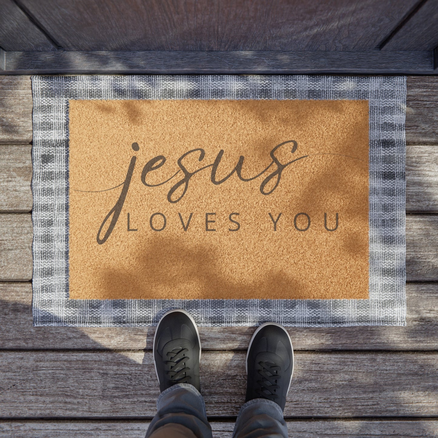 Jesus Loves You Doormat