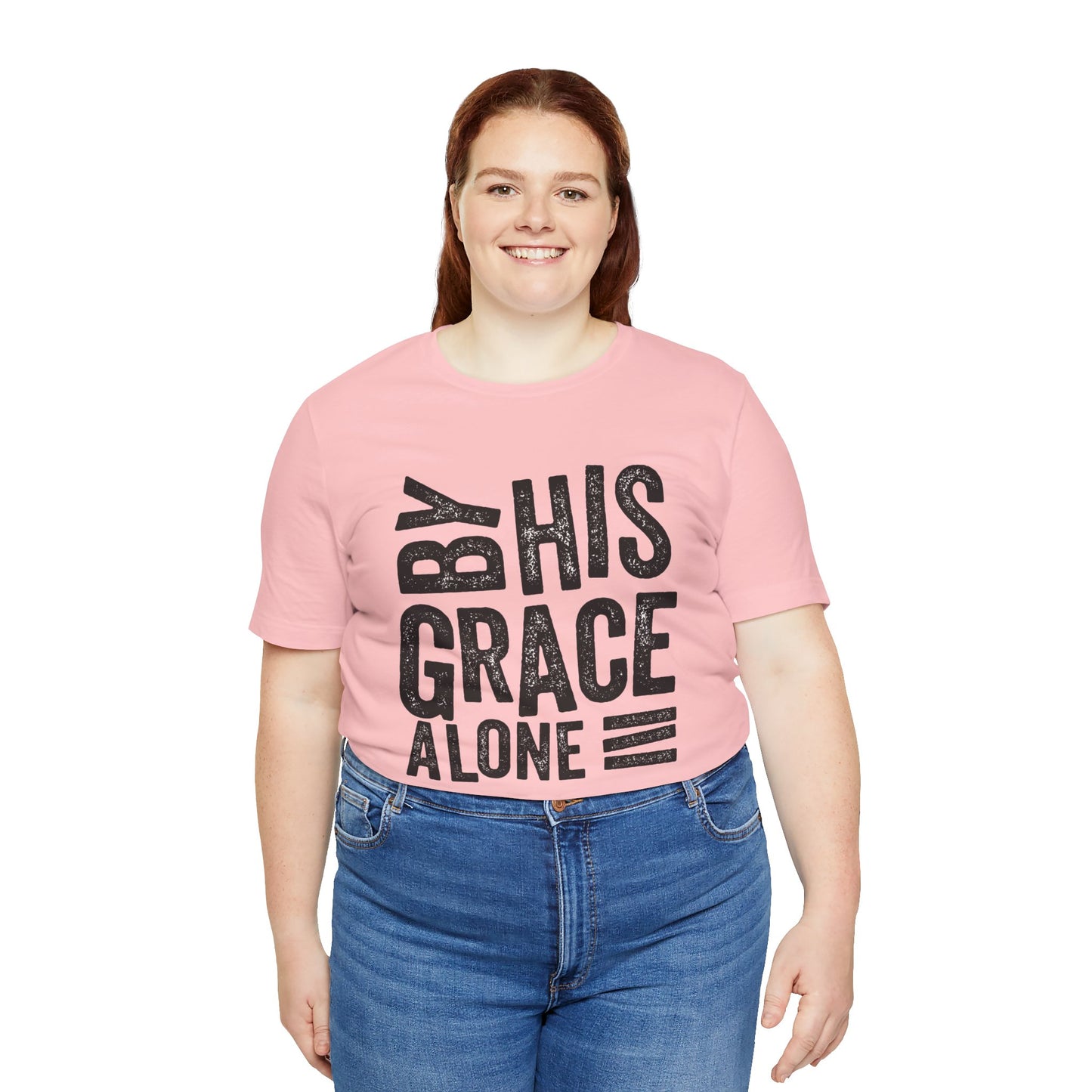 Saved by His Grace Unisex Jersey Short Sleeve Tee