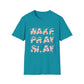 Wake Pray Slay Floral Unisex Softstyle T-Shirt