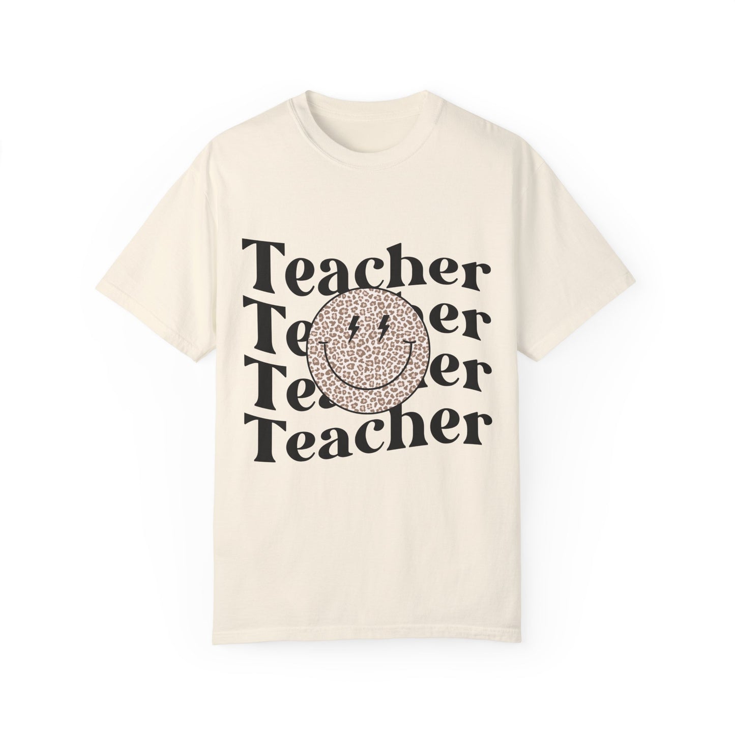 Smiley Face Teacher Unisex Garment-Dyed T-shirt