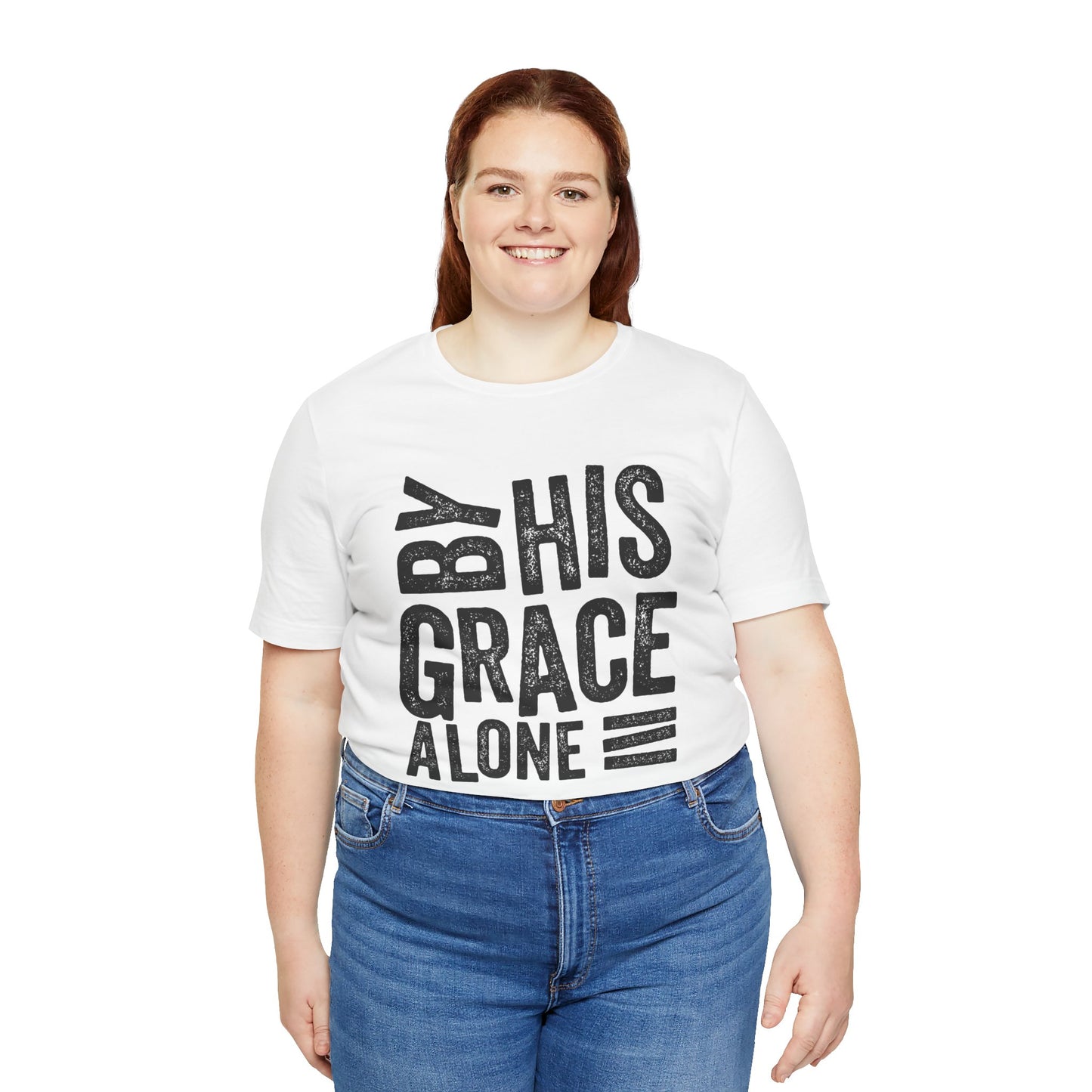 Saved by His Grace Unisex Jersey Short Sleeve Tee