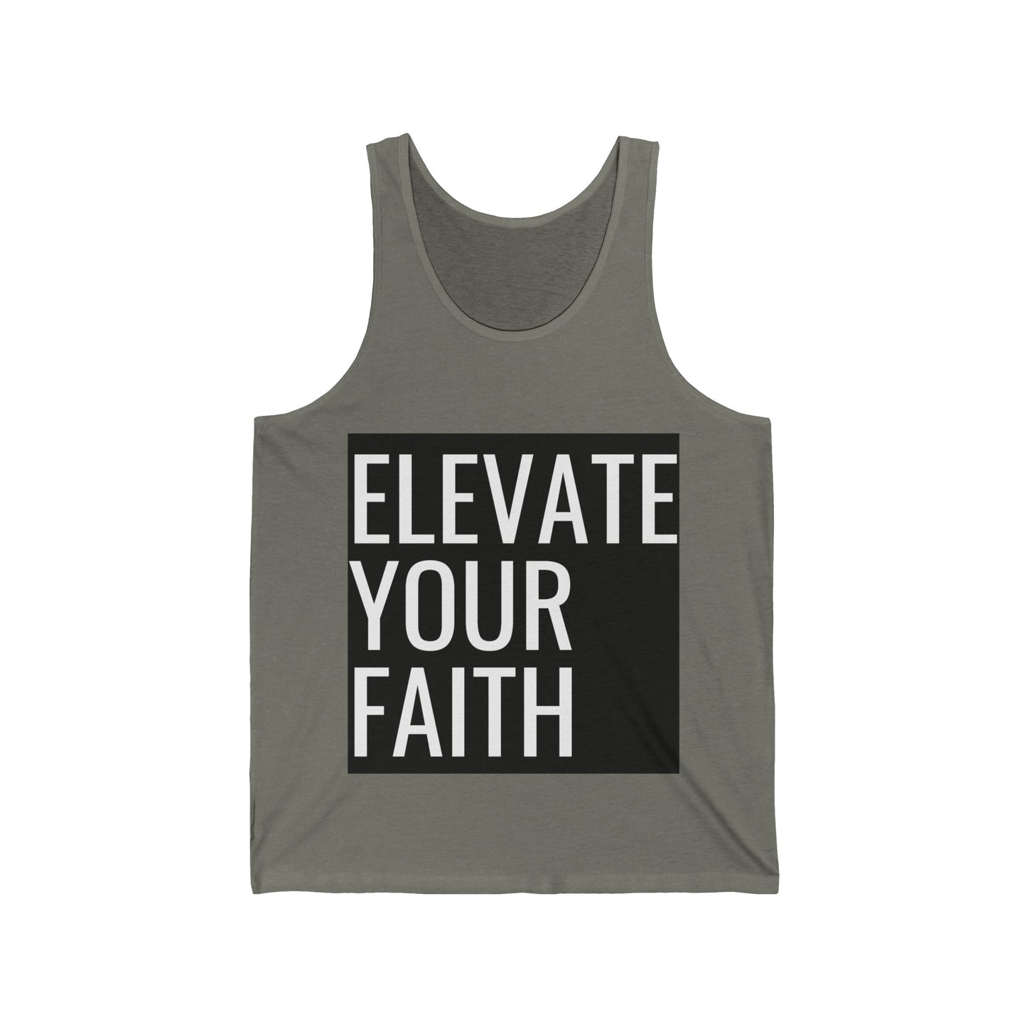 Elevate Your Faith Unisex Jersey Tank