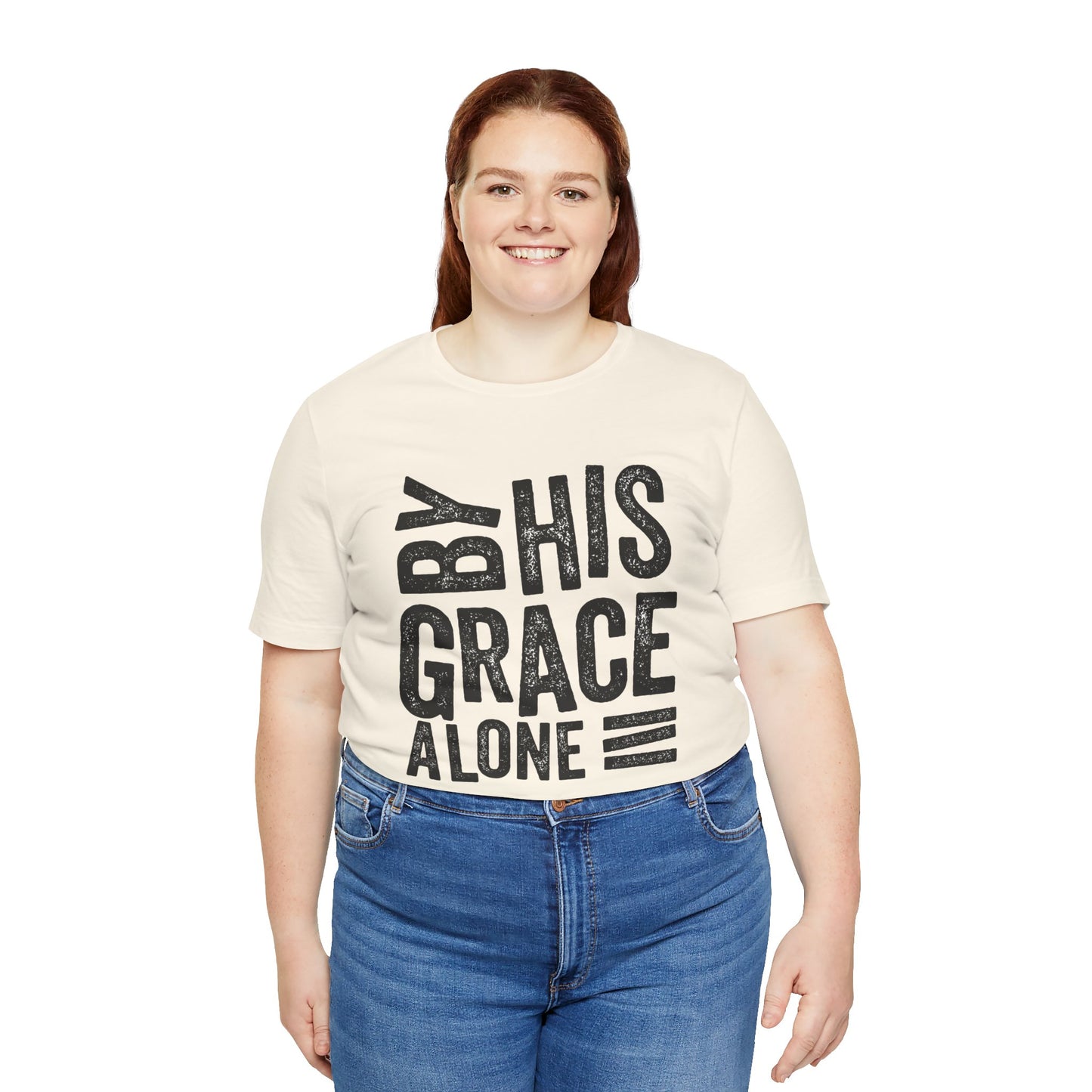 Saved by His Grace Unisex Jersey Short Sleeve Tee