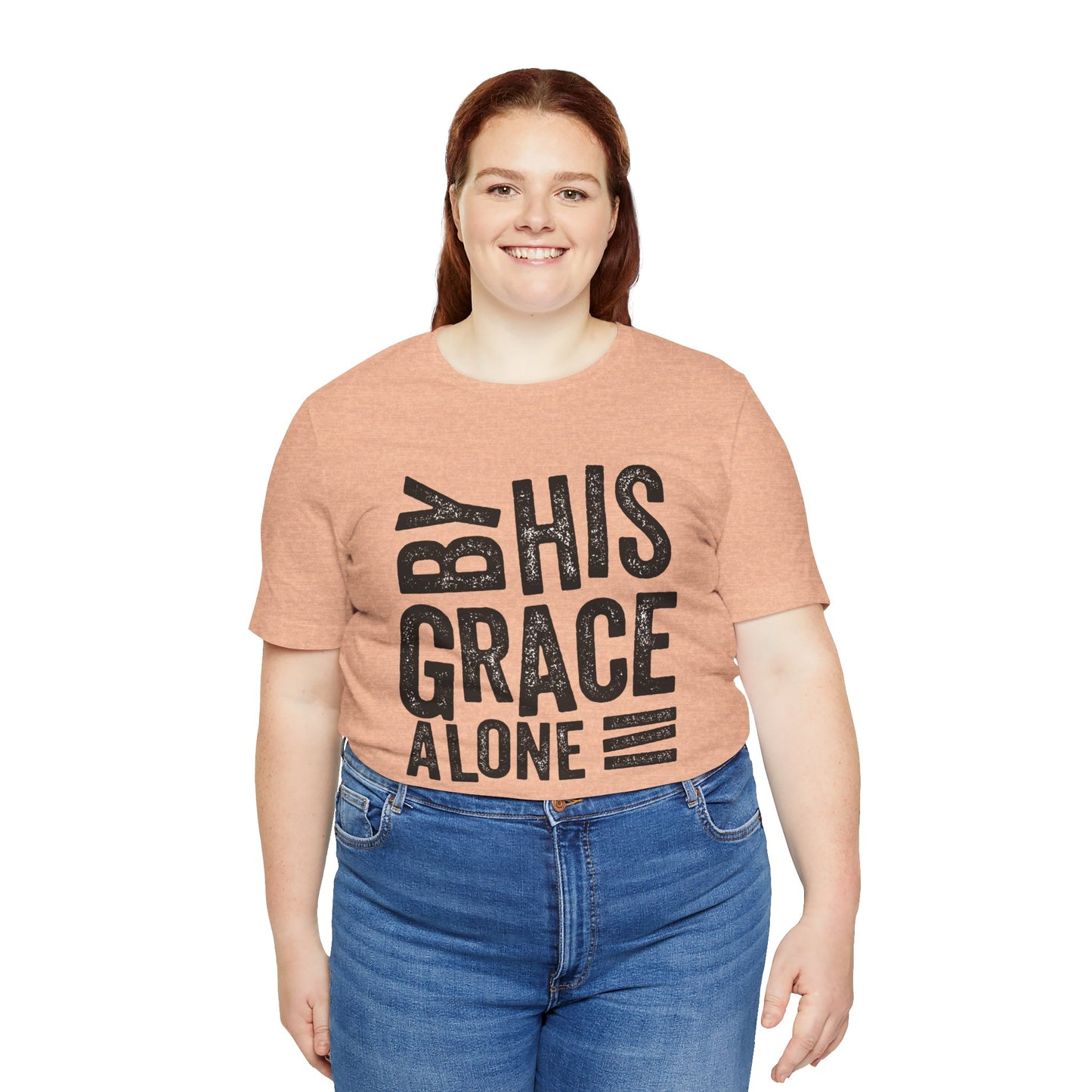 Saved by His Grace Unisex Jersey Short Sleeve Tee