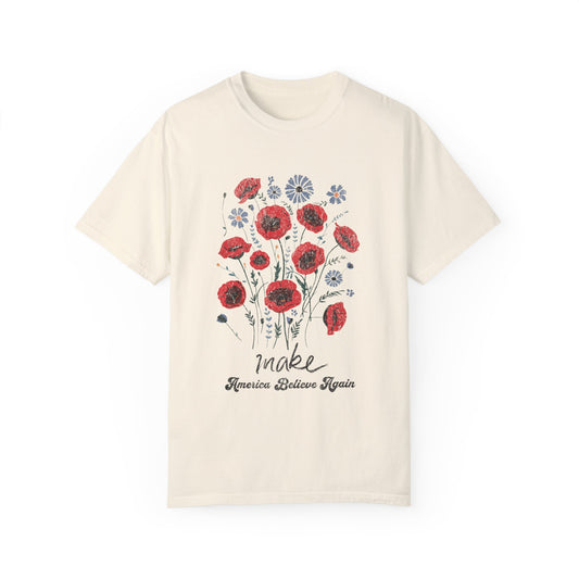 Make America Believe Again Unisex Garment-Dyed T-shirt