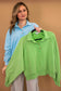 Presley Button Up Pullover in Green