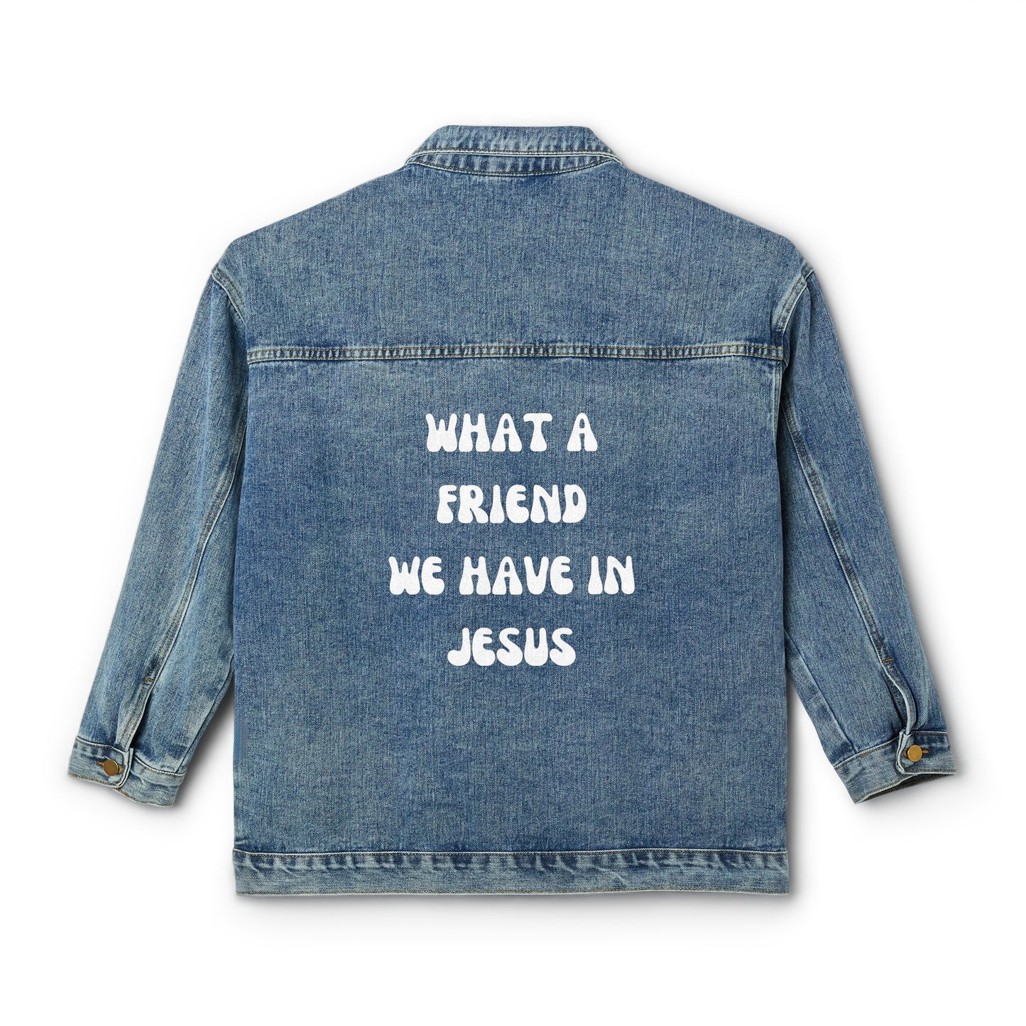 What a Friend we Have in Jesus Women's Denim Jacket