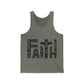 FAITH Black letter Unisex Jersey Tank