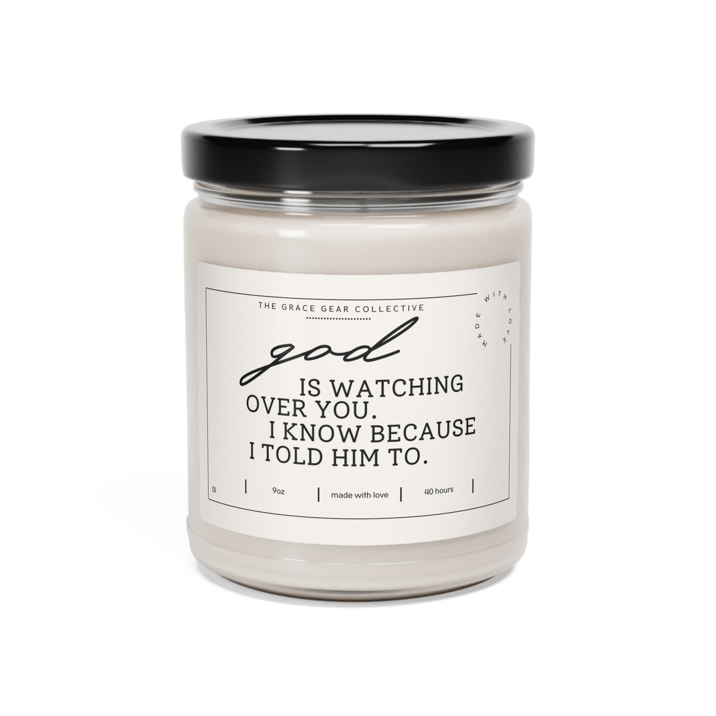 God is Watching over You Scented Soy Candle, 9oz