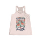 Running on Faith Women's Flowy Racerback Tank