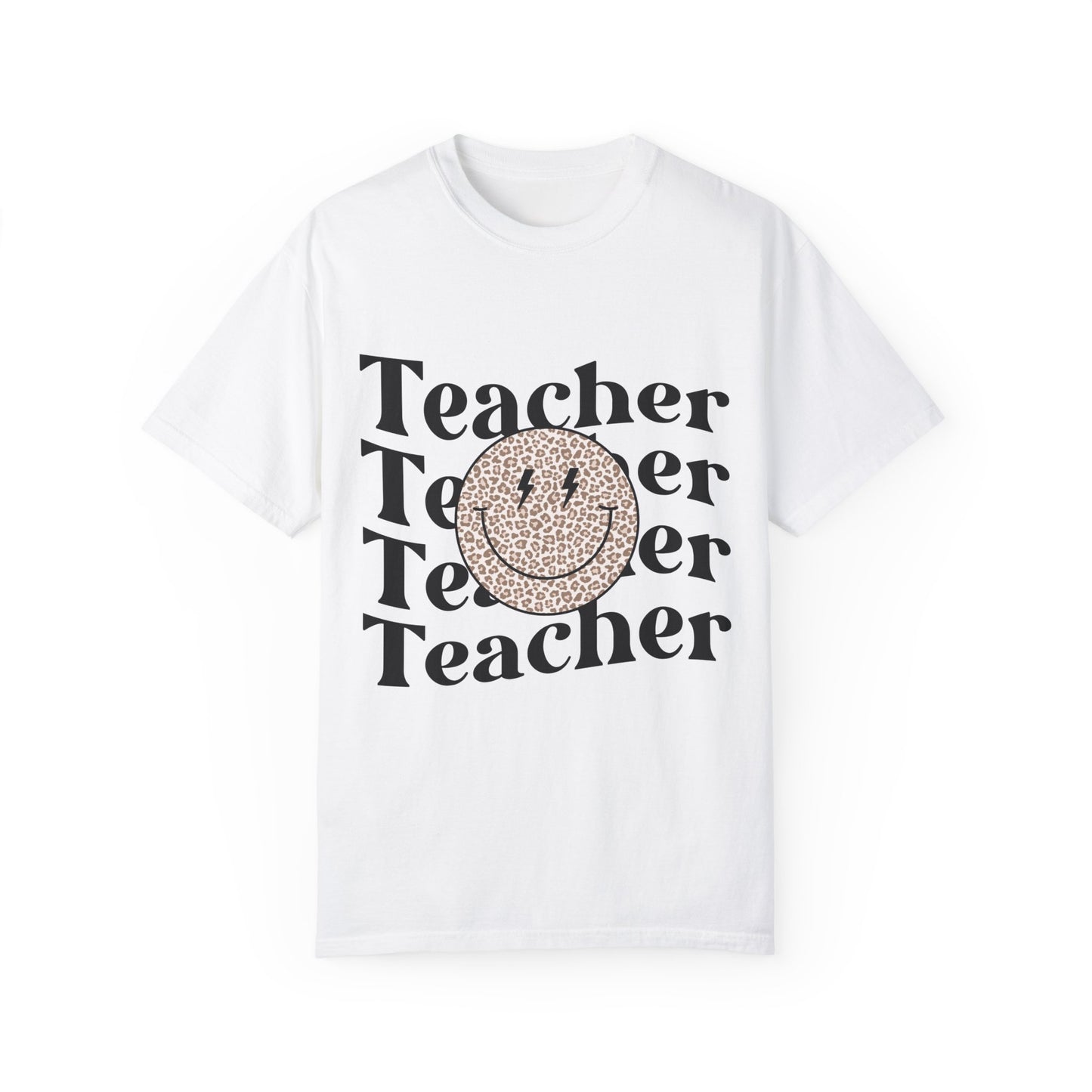 Smiley Face Teacher Unisex Garment-Dyed T-shirt