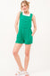 And The Why Button Up Tie Back Sleeveless Romper