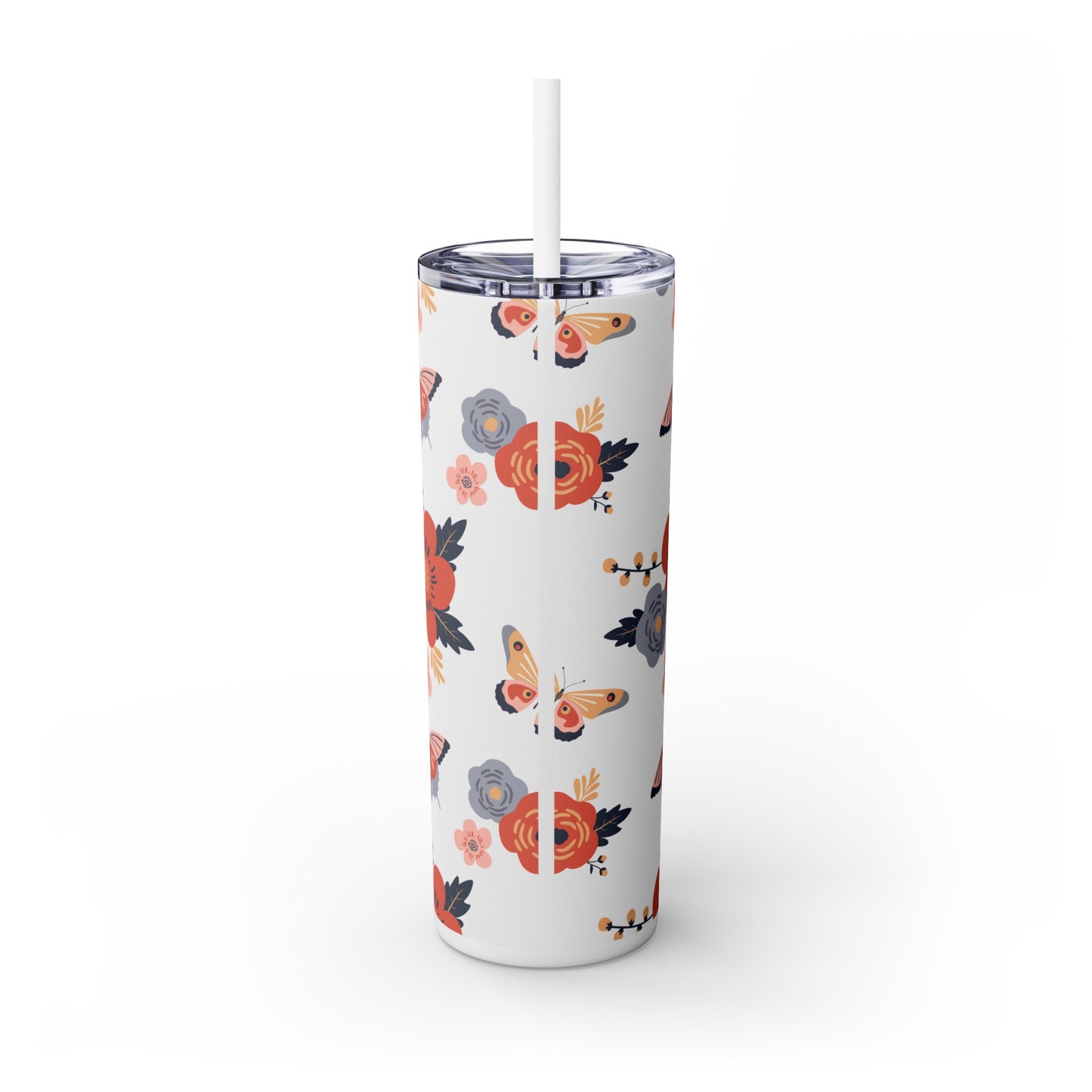 She believed she Couldn't So God Did Skinny Tumbler with Straw, 20oz