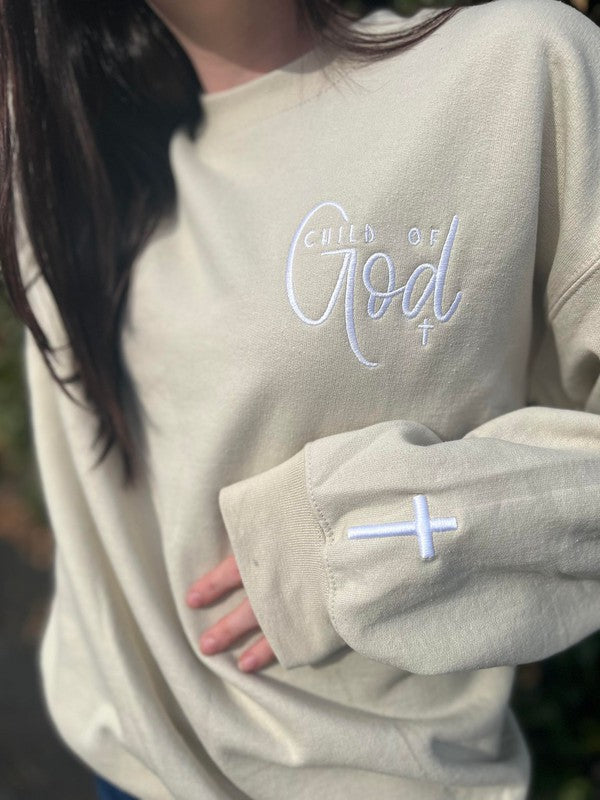 *PLUS* Child of God Embroidered Sweatshirt