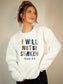 *PLUS* Colorful I Will Not Be Shaken Graphic Sweatshirt