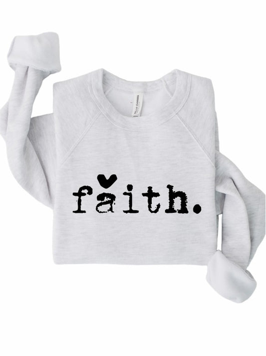 Faith Heart Premium Crewneck Sweatshirt