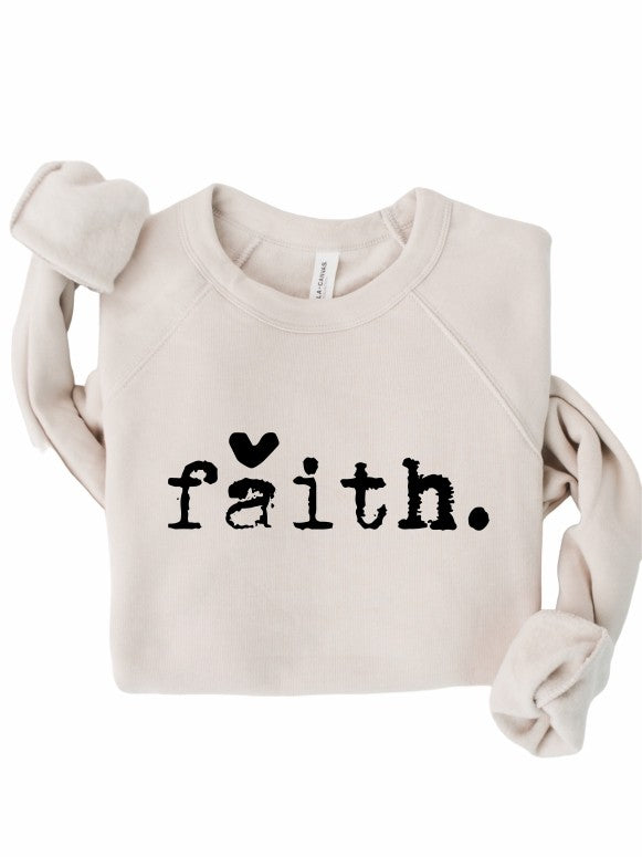 *PLUS* Faith Heart Premium Crewneck Sweatshirt