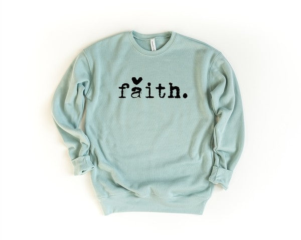 *PLUS* Faith Heart Premium Crewneck Sweatshirt