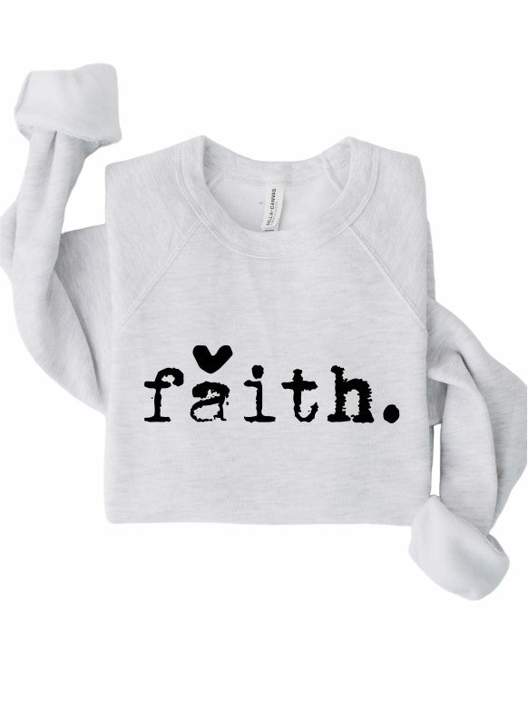 *PLUS* Faith Heart Premium Crewneck Sweatshirt