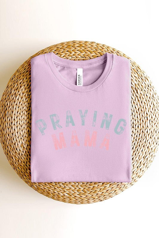 Praying Mama Christian Graphic T Shirts