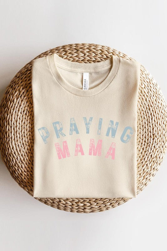 Praying Mama Christian Graphic T Shirts