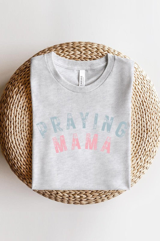 Praying Mama Christian Graphic T Shirts