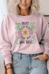 Pray Wait Trust Religious Floral Sweatshirt