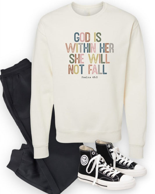 God Within Her She Will Not Fail Graphic shirt