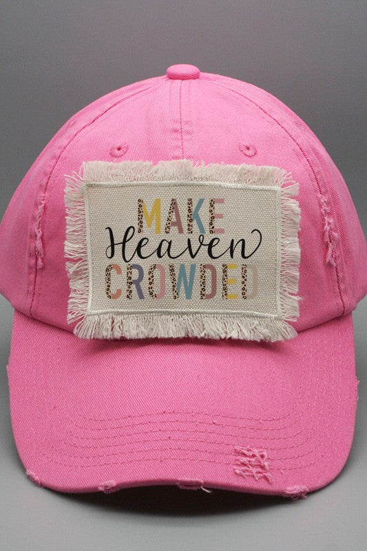 Religious Gifts Make Heaven Crowded Patch Hat