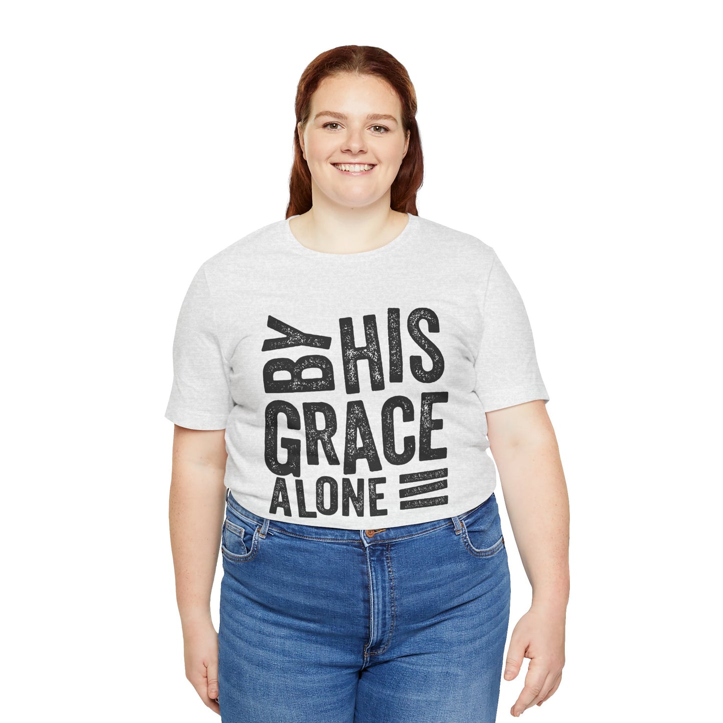 Saved by His Grace Unisex Jersey Short Sleeve Tee