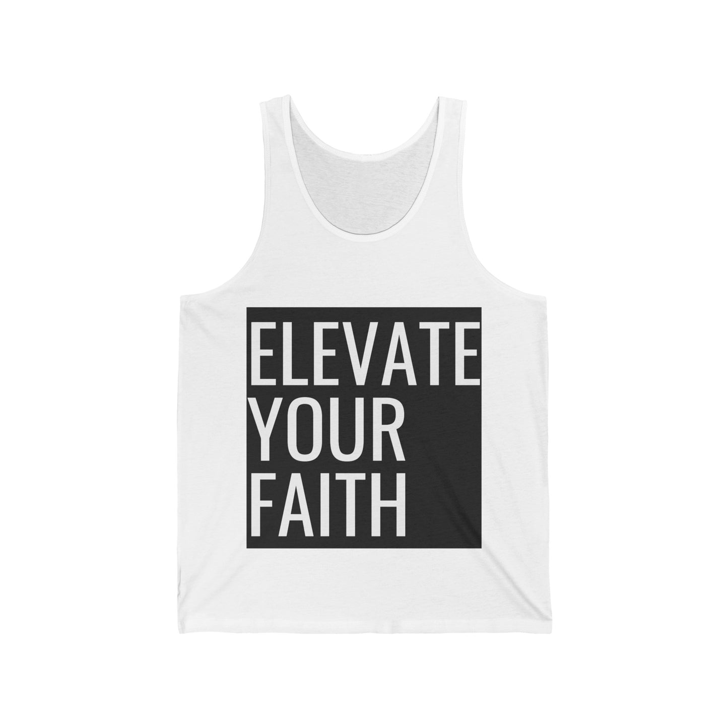 Elevate Your Faith Unisex Jersey Tank