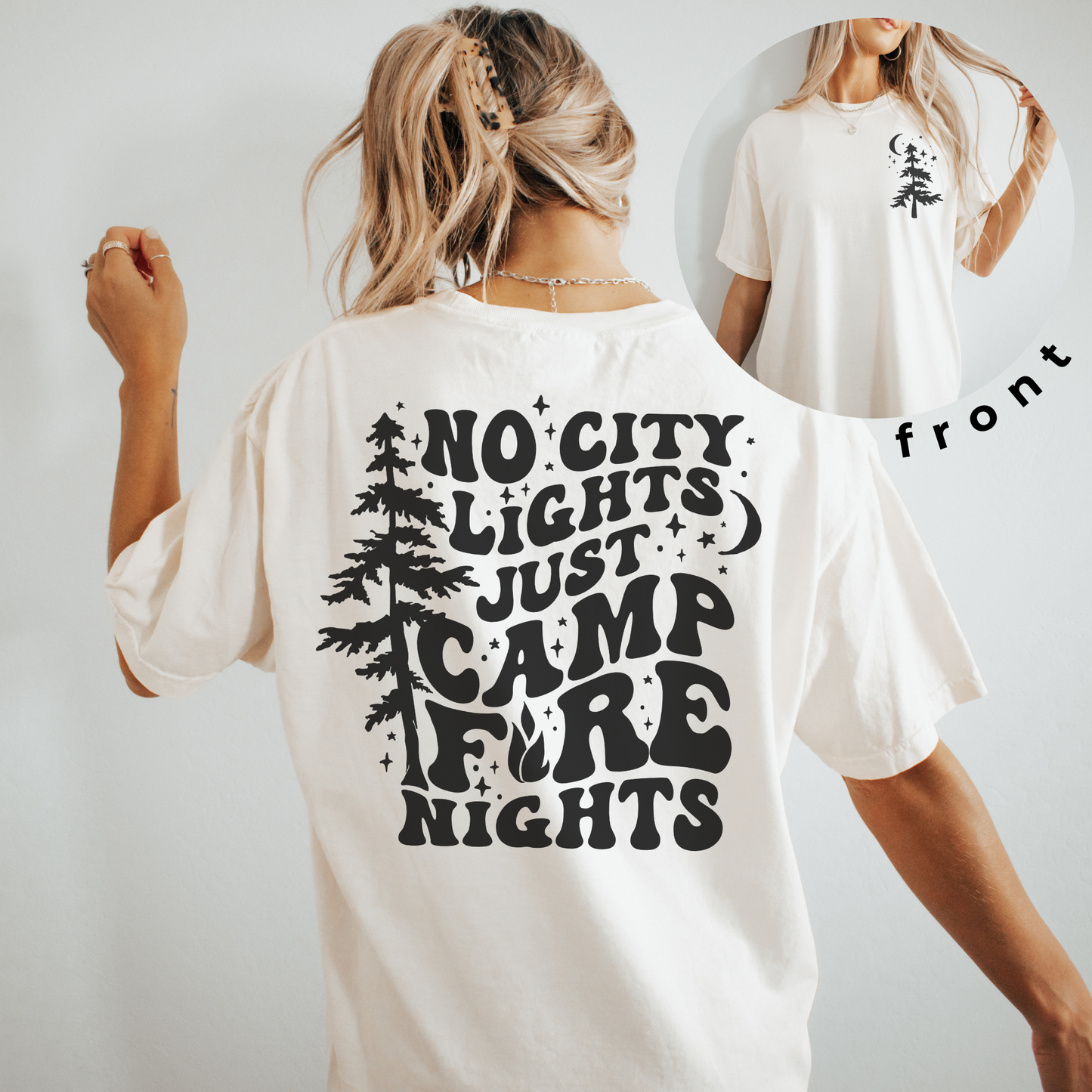 Just Campfire Nights Unisex Garment-Dyed T-shirt
