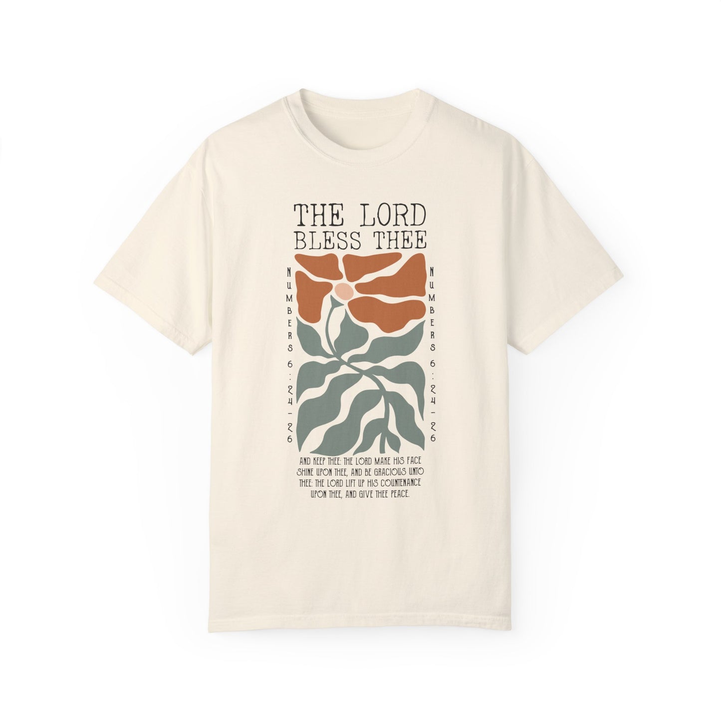 The Lord Bless Thee Unisex Garment-Dyed T-shirt