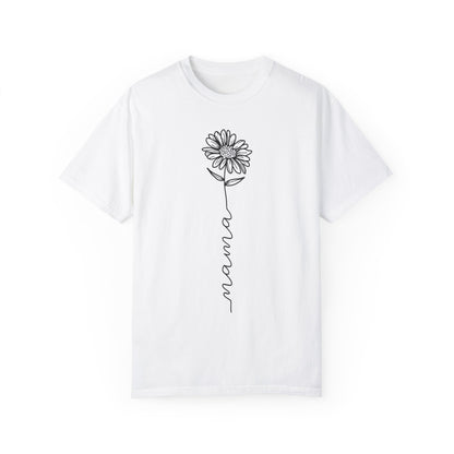 Mama Flower Unisex Garment-Dyed T-shirt
