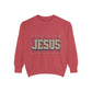 Life with Jesus Unisex Garment-Dyed Sweatshirt