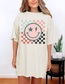 Happy Face Unisex garment-dyed heavyweight t-shirt
