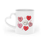 Christian Conversation Hearts Heart-Shaped Mug