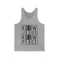 Know Jesus Know Peace Unisex Jersey Tank