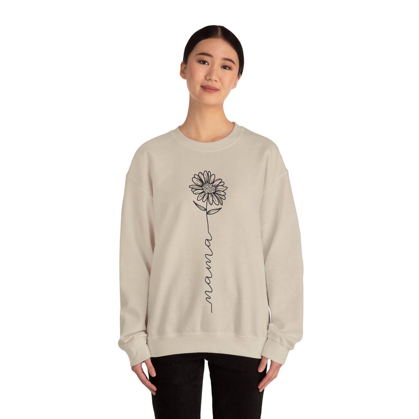 Mama Flower Unisex Heavy Blend™ Crewneck Sweatshirt