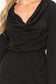 Lovely Embrace Ruched Mini Dress (Black)