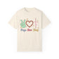Peace Love Jesus Unisex Garment-Dyed T-shirt