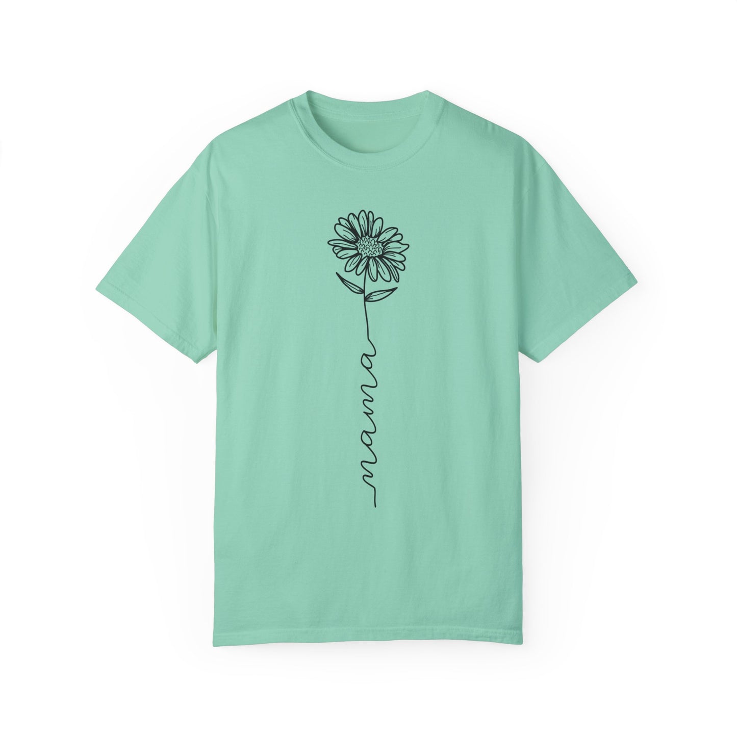 Mama Flower Unisex Garment-Dyed T-shirt