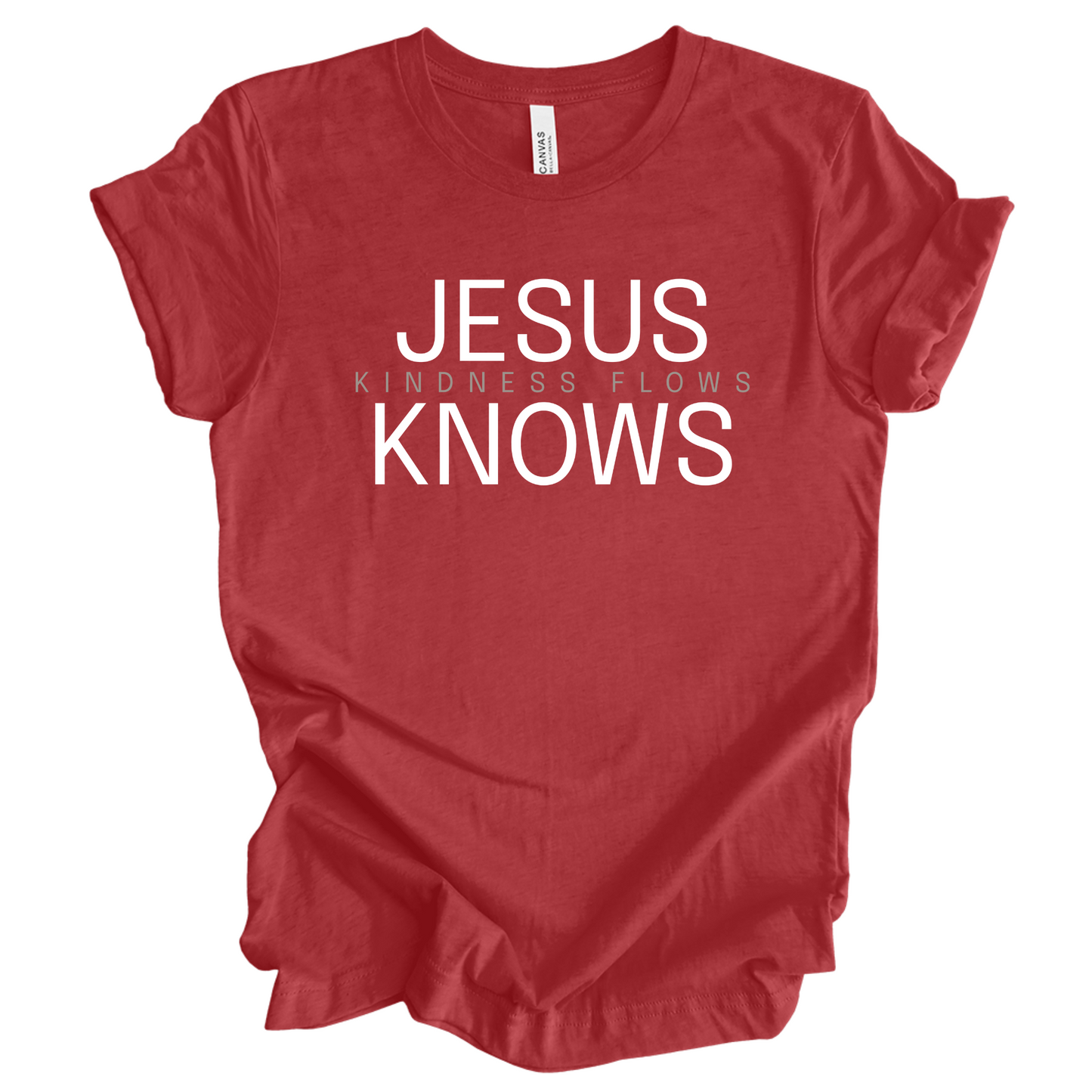 Jesus Knows Kindness Flows tee