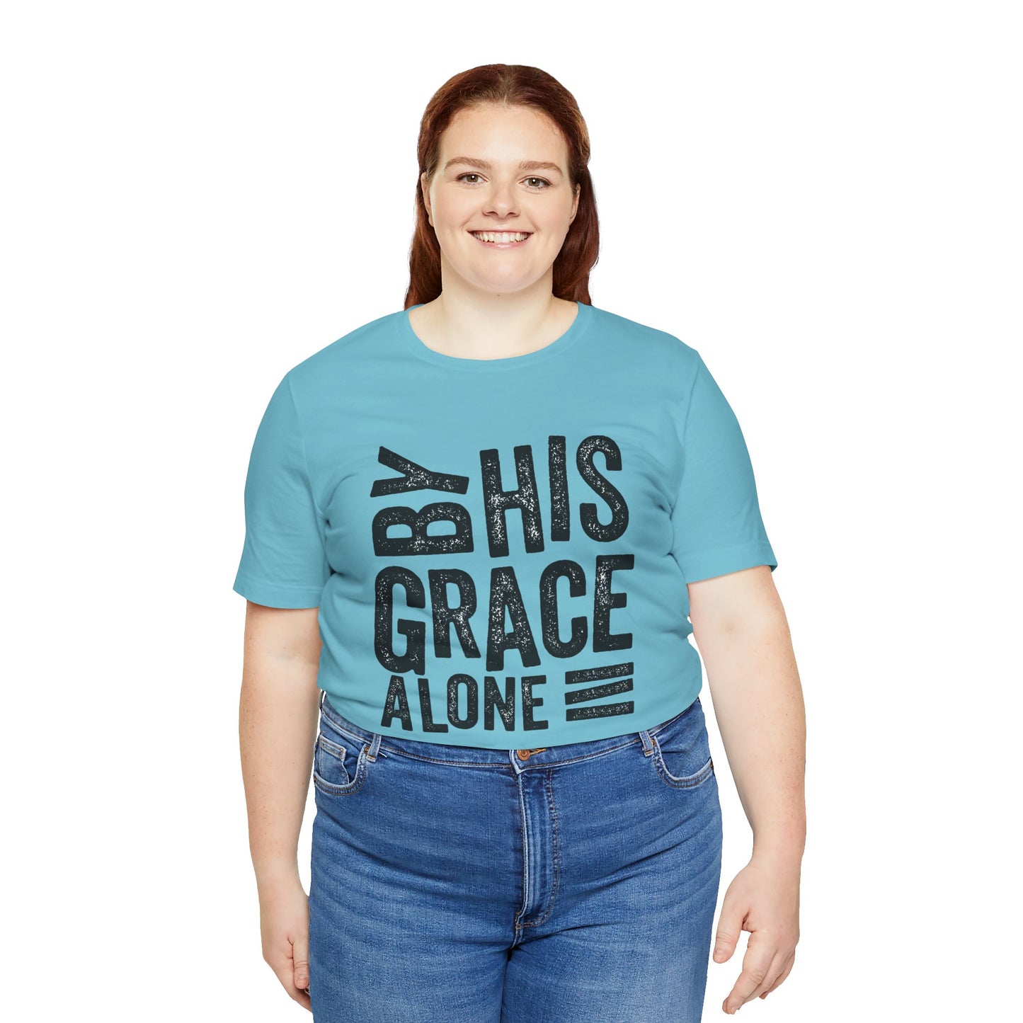 Saved by His Grace Unisex Jersey Short Sleeve Tee