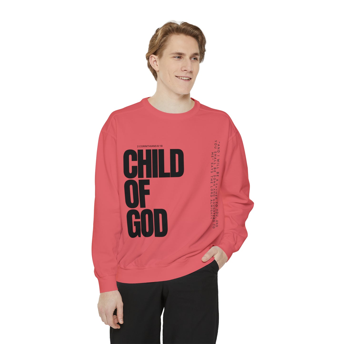 Child of God Unisex Garment-Dyed Sweatshirt