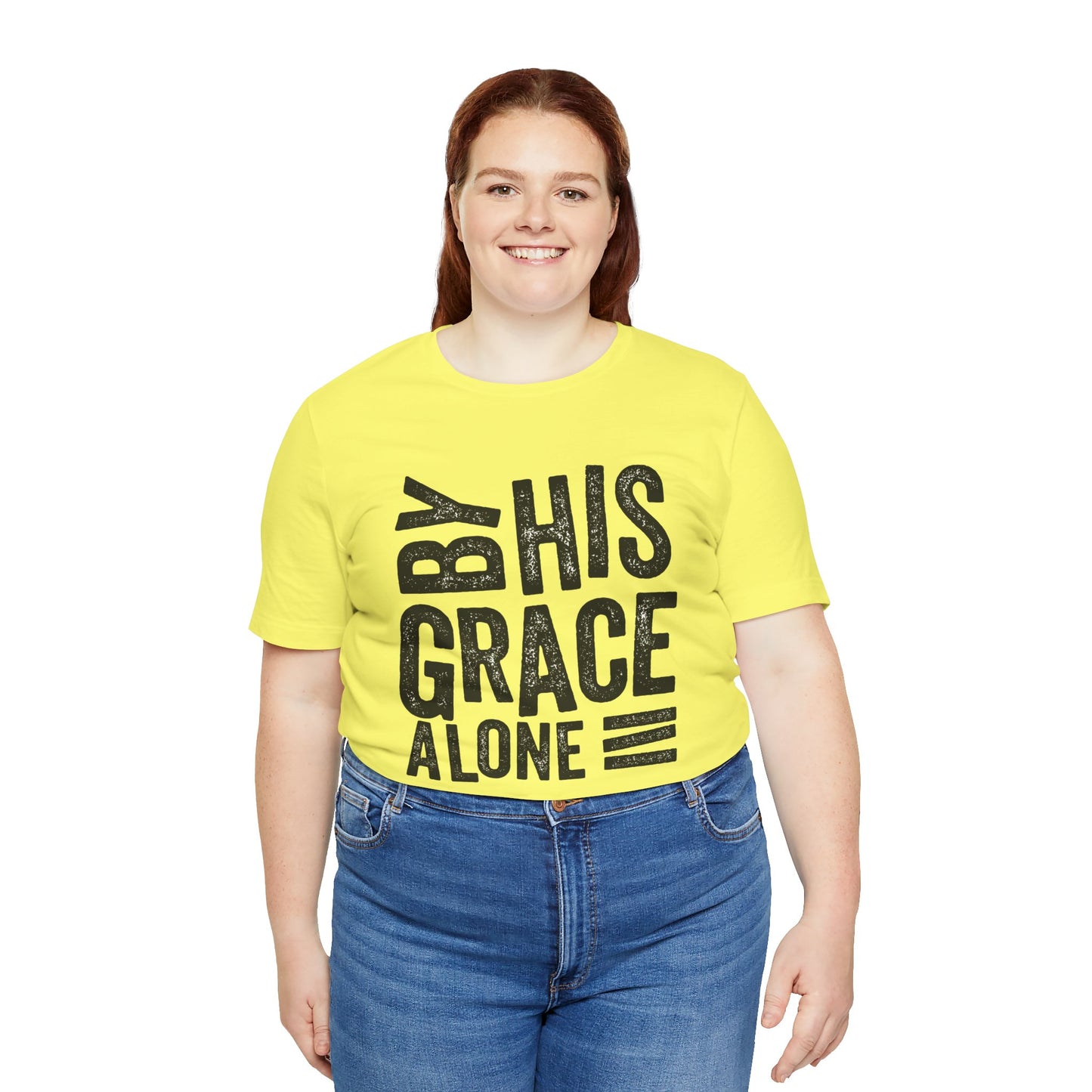 Saved by His Grace Unisex Jersey Short Sleeve Tee