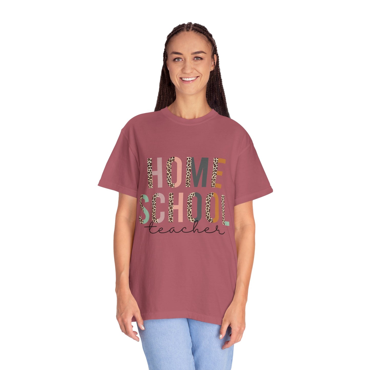 Home School Teacher Unisex Garment-Dyed T-shirt