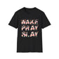 Wake Pray Slay Floral Unisex Softstyle T-Shirt